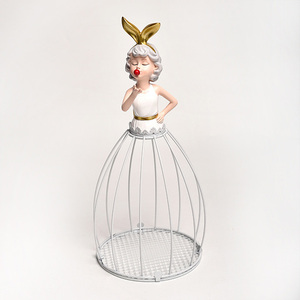 Soporte creativo <span class=keywords><strong>de</strong></span> resina <span class=keywords><strong>de</strong></span> hierro para plantas, maceta <span class=keywords><strong>de</strong></span> princesa suculenta para <span class=keywords><strong>flores</strong></span>, maceta, estante para jardín, decoración del hogar - Product Image 2