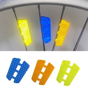 Riderace - Juego de 4 <span class=keywords><strong>Pegatinas</strong></span> Reflectantes para Bicicleta, Reflectores para Radios de Rueda, Advertencia de Seguridad, Tiras Reflectantes para Llantas de Bicicleta de Montaña - Product Image 4