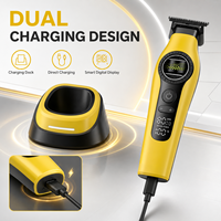 Tondeuse à cheveux professionnelle sans fil, silencieuse, à faible bruit, rechargeable, pour hommes, femmes, enfants, kit de coupe de cheveux familial