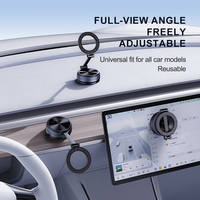 Support magnétique pour téléphone de voiture Boneruy K37 à ventouse, bras long articulé à 360° °   Support rotatif pour tableau de bord et bureau