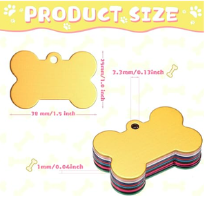 Targhette Identificative Personalizzabili <span class=keywords><strong>per</strong></span> Animali Domestici, in Alluminio, <span class=keywords><strong>per</strong></span> Cani e <span class=keywords><strong>Gatti</strong></span> - Product Image 4