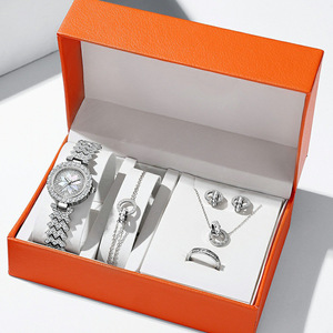 Coffret cadeau de montre pour femme avec incrustation de diamants, ensemble de montres à quartz luxueux et polyvalent, directement vendu par les fabricants - Product Image 6