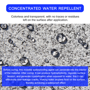 Revêtement transparent imperméable écologique à base d'eau en nanopolymères pour pierre, ciment, béton, sol, mur, extérieur - Product Image 2