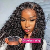 Perruques bouclées sans colle 13x4 HD en dentelle transparente, cheveux brésiliens Remy vierges, pré-épilées, 100% cheveux humains, prêtes à porter pour femme noire