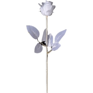 Rose noire artificielle Greenway à tige unique, accessoire de photographie gothique, fleur décorative - Product Image 5
