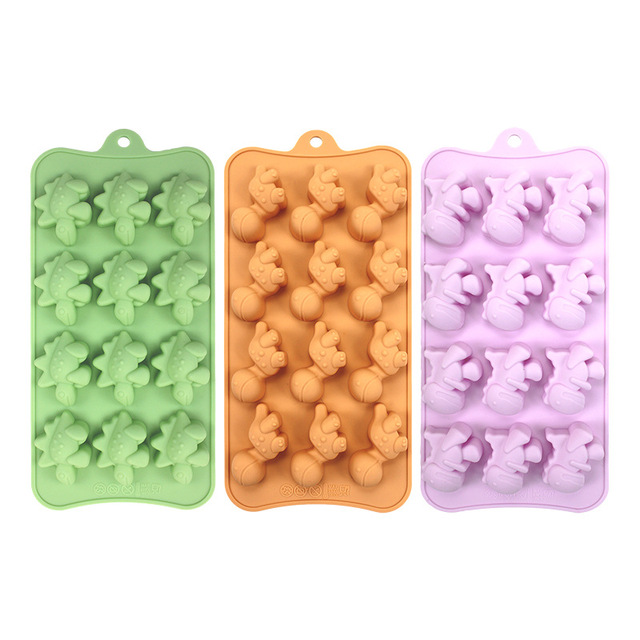 Silicone Dinosaur Mold Dino Baking Prehistoric Cake Jurassic Cupcake T-Rex Silicone Stegosaurus Candy Brontosaurus Chocolate