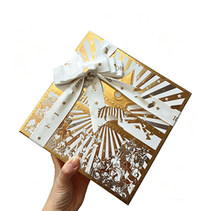 Portable Collapsible Gift <b>Box</b> Lightweight Cardboard <b>Box</b> For Christmas New Year <b>Party</b> Decoration - Product Image 3