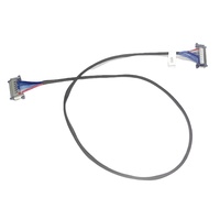 Assemblage de câbles OEM 40 broches Lvds personnalisés Micro coaxial et faisceau de câbles LVDS pour les applications électroniques et automobiles