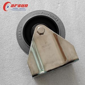 Ruedas de Acero Inoxidable Medianas, Ruedas Conductivas de TPR, Rodamientos de Bolas de 4 Pulgadas, Ruedas Antiestáticas - Product Image 3
