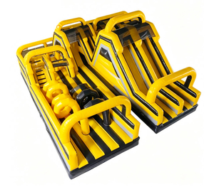 Parcours de Bungee Gonflable <span class=keywords><strong>à</strong></span> <span class=keywords><strong>Deux</strong></span> Voies en Bâche PVC 0,55 mm pour Enfants et Adultes – Idéal pour la Location d'Événements - Product Image 2
