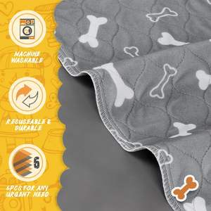 <span class=keywords><strong>Tapis</strong></span> de lit imperméable pour <span class=keywords><strong>chien</strong></span>, antidérapant, <span class=keywords><strong>lavable</strong></span>, 4 couches, réutilisable, pour caisse, canapé, meubles, protection - Product Image 4