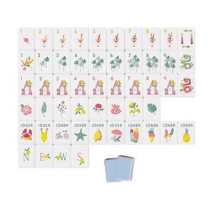 Nuovo Set di Lusso da 160 Pezzi per Mahjong in Acrilico Multistrato Blu Ardesia, Stile Americano, Pieghevole ed Ecologico per Giochi da Casinò Familiari - Product Image 6