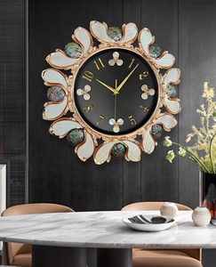 Retro Phòng Khách Tường Nhà Thời Trang Thủ Công Đồng Hồ Tường Trang Trí Sáng Tạo Tùy Chỉnh Vỏ Nối Đồng Hồ Treo Tường - Product Image 5