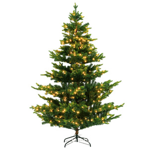 <span class=keywords><strong>Sapin</strong></span> de Noël artificiel en PE, type épicéa, dense et grand, avec écran LED, télécommande et alimentation par piles, pour intérieur - Product Image 6