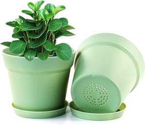 Customized Trade Large Tall Tree One 0.5 1 1.5 3 4 5 6 7 10 12 15 20 25 30 Net Flower Plant Pot Planter Grow Plastic Gallon Pots