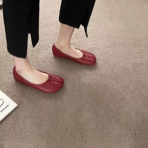 Mocassins décontractés à bout pointu et motif à carreaux en PU, grande taille 2026, antidérapants, silencieux et légers pour l'été - Product Image 4