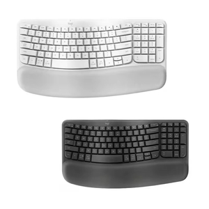 Original Logitech Wave Keys Ergonomic Wireless <b>Keyboard</b>,Memory Foam Cushioned Palm Support, Multi-Device Bolt <b>Keyboard</b> - Product Image 5