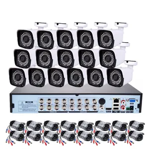 16ch cctv dvr kit Security camera system CCTV IR Waterproof 5Mp AHD camera kit security cameras wired kit