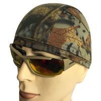 Casco de camuflaje que absorbe el sudor, ciclismo, correr, secado rápido, malla deportiva, gorra de calavera de camuflaje