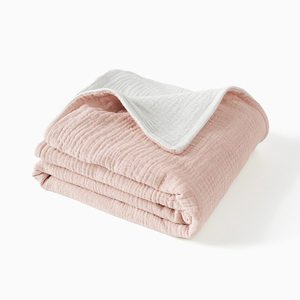 بطانيات قطنية كريز مزدوجة من القطن العضوي ناعمة ، بطانية قماط للأطفال من الشاش - Product Image 1