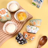 Halloween Spider Web esqueleto hornear galletas bandeja vasos de papel para taza pastel a prueba de aceite muffin Cupcake vasos de papel