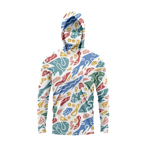 Camiseta Táctica Transpirable con Protección UV UPF 50+ de Secado Rápido en Verde Neón, Camiseta de Pesca para Hombre, Ropa de Pesca, Sudadera con Capucha de Camuflaje Personalizada - Product Image 1