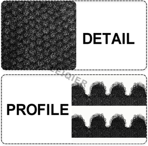 Guantes Exfoliantes de Nylon Negros de Cinco Dedos con Logotipo Personalizado, Exfoliante Corporal para Baño y Ducha, Eliminación de Piel Muerta - Product Image 3