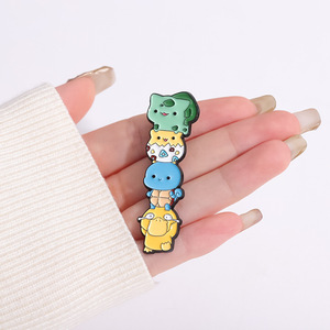 Épingles en alliage Kawaii <span class=keywords><strong>Pikacu</strong></span> de haute qualité, 2 couleurs, 5,5 cm, mignonnes broches - Product Image 2