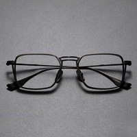 Monture optique en métal faite à la main de haute qualité monture carrée rétro verres de blocage de la lumière bleue lunettes de lecture
