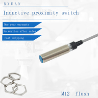 Capteur de proximité inductif M12 2 mm NPN NO 3 fils DC 10 à 30 V IP67, interrupteur de détection métallique cylindrique encastré