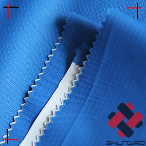 Waterproof And PU Milky Coated 420D Nylon Ripstop Fabric