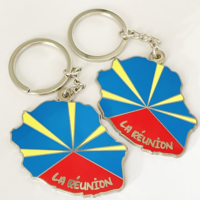 Porte-clés publicitaire personnalisé avec logo d'usine, porte-clés en métal émaillé, plaqué, chaînes de clés en métal