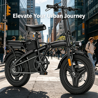 Vélo électrique pliable portable avec amortissement quadruple, récupération d'énergie, design compact, batterie lithium 48V, autonomie 65 km, moyeu arrière