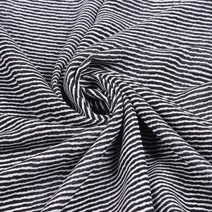 <span class=keywords><strong>En</strong></span> gros Pop 57/58 "Polyester Noir Blanc Rayé <span class=keywords><strong>En</strong></span> Mousseline de Soie Imprimé <span class=keywords><strong>Tissu</strong></span> - Product Image 2
