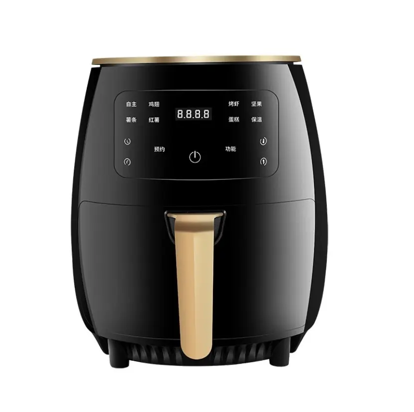 Friteuse à Air électrique, 4,5 l, en acier inoxydable, pour poulet, appareil de cuisson à la vapeur, Freidora al