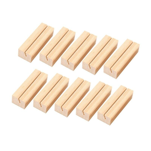 Supports de photos et numéros en bois de chêne, porte-cartes de visite en bois en gros - Product Image 6