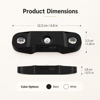Lampe LED rechargeable à détection de mouvement, réglable en intensité, avec ventouse magnétique et double face