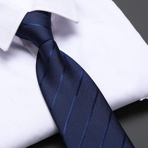 Produits Tendances 2026 pour les Entreprises : Cravates Coréennes Bleues à Fermeture Éclair pour Hommes, Essentiels de Bureau, Cravates Rayées pour Hommes, Indispensables pour Costumes - Product Image 3