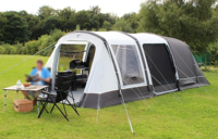 Tente familiale gonflable de luxe haut de gamme, grande, imperméable, portable, double couche, installation rapide, deux chambres et un salon