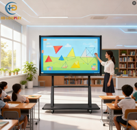 Tableau blanc interactif, tablette intelligente, 75 pouces, 4K LED tactile, salle de conférence, OEM, 20 points tactiles, processeur octa-core, Android 13/Windows
