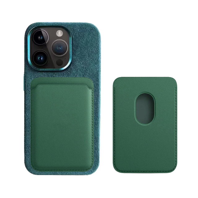 Custom Magnetic Mobile Mobile Phone case TPU Leather ID Card Clip Suitable for Magnetic Wallets of iPhone 17 16 15 14 Pro Max
