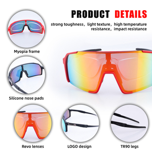 <span class=keywords><strong>Gafas</strong></span> de Sol Somta para Hombre y Mujer, Montura TR90 Extra Grande, Color Azul, Nuevas, para <span class=keywords><strong>Ciclismo</strong></span> - Product Image 3