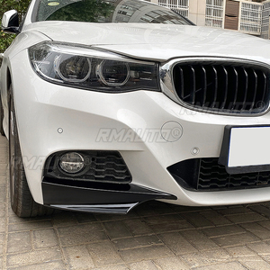 ลิ้นกันชนหน้าสีดำเงา สปอยเลอร์ ดิฟฟิวเซอร์ ชุดแต่งสำหรับ BMW ซีรีส์ 3 GT F34 320i 325i M Sport ปี 2014-2019 - Product Image 5
