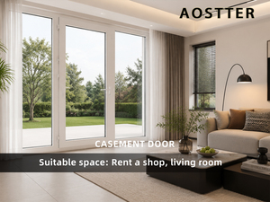 AOSTTER <span class=keywords><strong>Porte</strong></span> <span class=keywords><strong>d</strong></span>'<span class=keywords><strong>entrée</strong></span> intérieure coulissante de sécurité, <span class=keywords><strong>Porte</strong></span> pivotante à battants, <span class=keywords><strong>Porte</strong></span> battante de bureau - Product Image 2