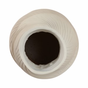 Vaso moderno intrecciato in poliresina per fiori, decorazione per soggiorno, tavolo consolle, ufficio. - Product Image 6