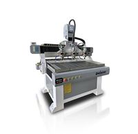 Routeur CNC 1325 à prix usine, haute précision, moteur pas à pas, trois têtes de découpe pour le bois, le MDF, l'acrylique, la pierre et la découpe de PCB