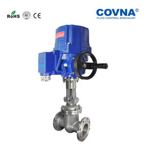 Vanne électrique à bride en acier inoxydable du fabricant, AC220V, anti-explosion, vanne d'arrêt, télécommande, cylindres de réversal - Product Image 4