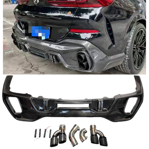 Diffusore Posteriore in Vera Fibra di Carbonio Stile LD per <span class=keywords><strong>BMW</strong></span> <span class=keywords><strong>X6</strong></span> <span class=keywords><strong>G06</strong></span> 2019+ - Product Image 1