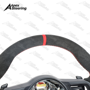 Volante de Alcantara con levas de cambio para Porsche 718 997 911 Panamera Cayman Cayenne 955 <span class=keywords><strong>Macan</strong></span> Taycan 991 991.3, en stock en EE. UU. - Product Image 2