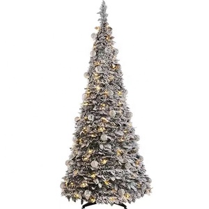 Oferta de Fabricantes de Árbol de Navidad <span class=keywords><strong>Plegable</strong></span> y Desplegable Blanco de Alta Calidad de 1.2m a 2.1m con Luces y Bolas al por Mayor - Product Image 4